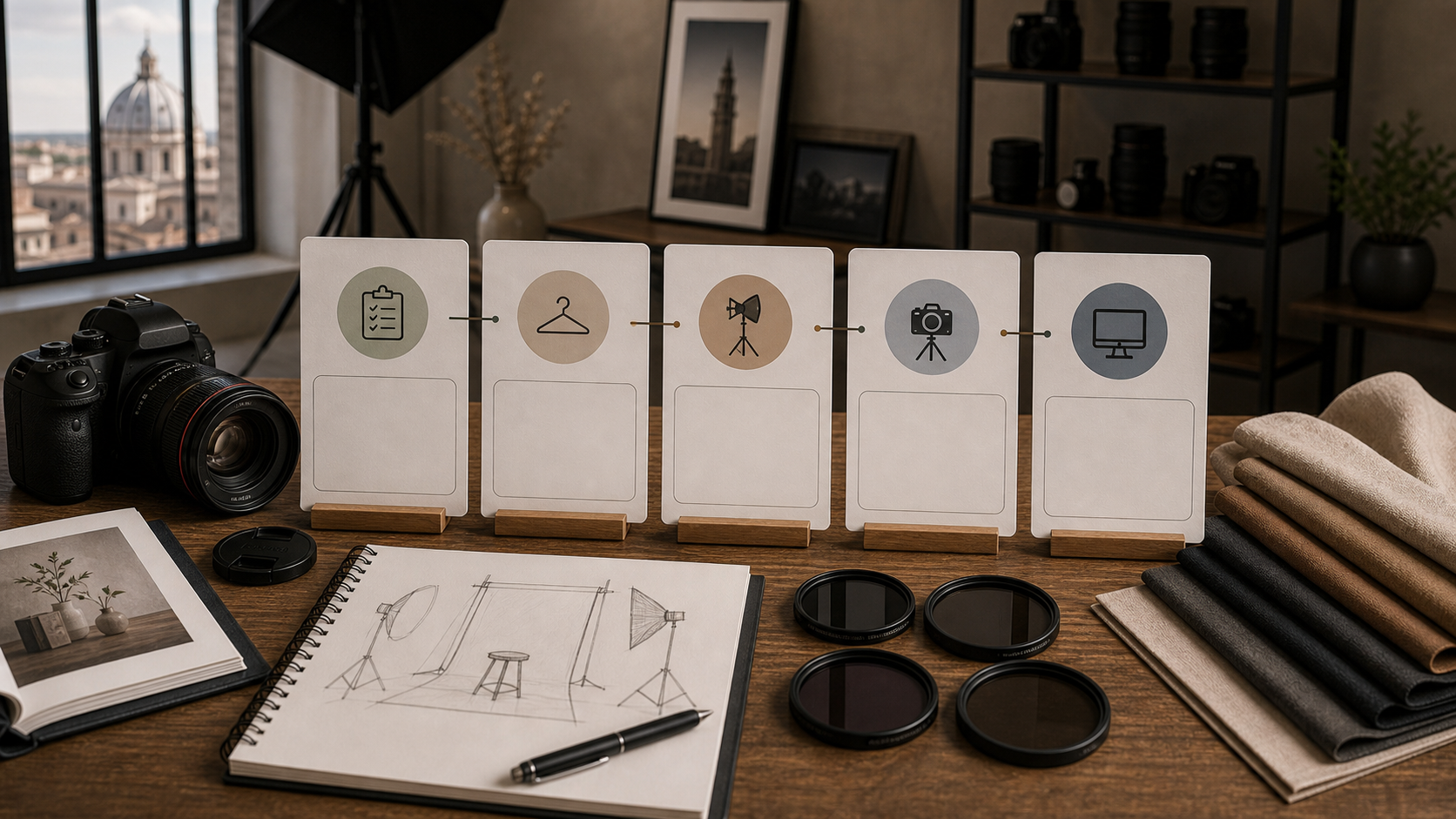 Dettaglio di still life di prodotto con cura della composizione